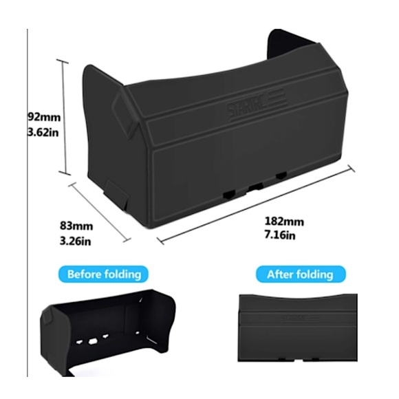 Mavic Air 2 2S DJ Drone Carry Case Shoulder Bag & STRTRC Drone Remote Sun Shade - Picture 10 of 15